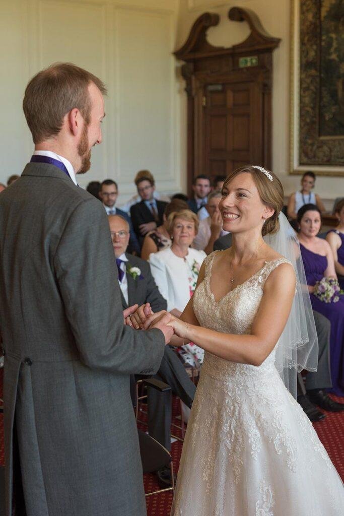 What to expect from a wedding photographer on your big day — candid ceremony moment